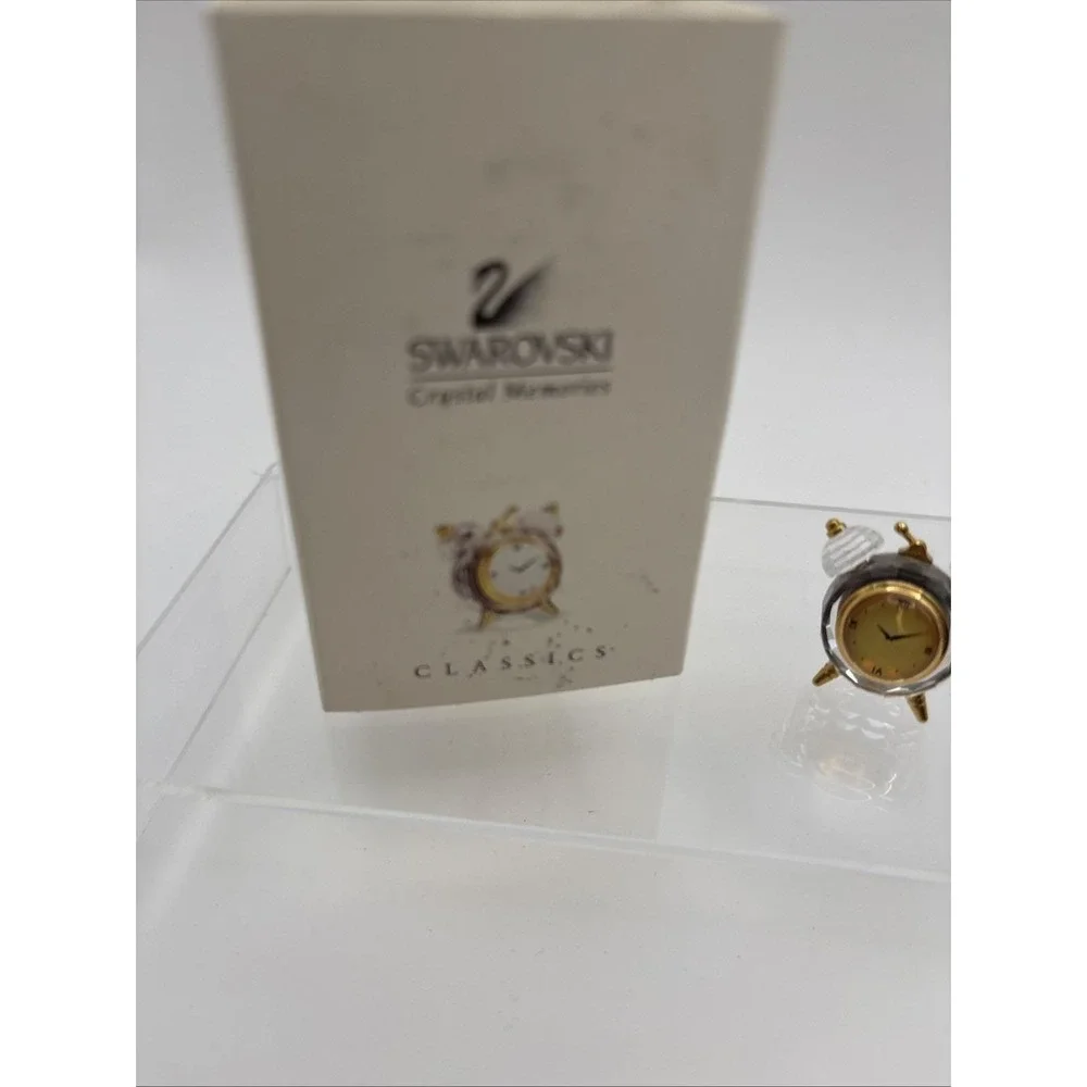Vtg~Swarovski Crystal Memories Classics~Alarm Clock~IOB